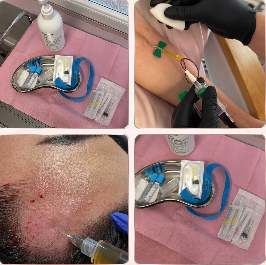 PRP treatment preparation and application